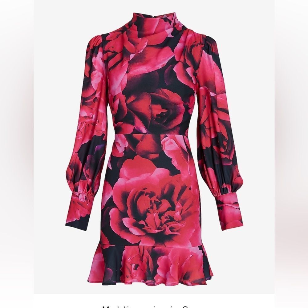 Express floral mini dress - Picture 2 of 5